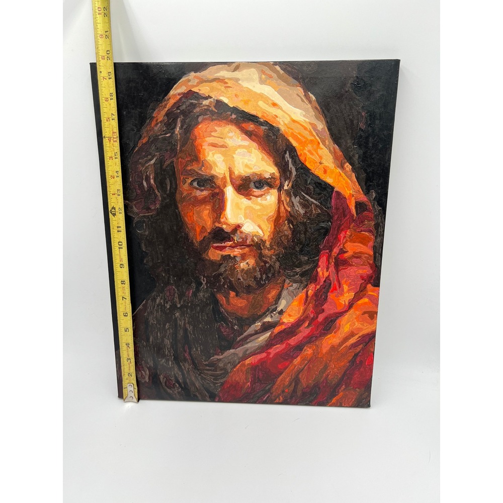 Jesus Christ Portrait Paint By Number Canvas Wall Art Religious Decor 16x20 - Picture 5 of 5
